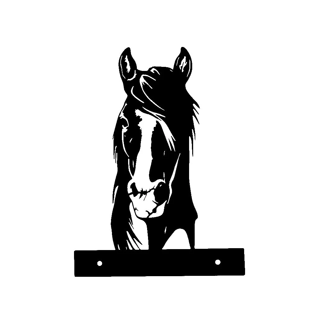 Cheval Curieux Plaque Métallique – Décoration de Jardin Extérieur Animale - Image 8