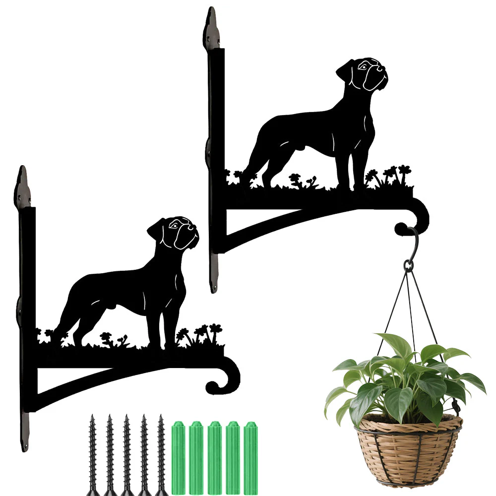 Chien Boxer Support de Plantes à Suspendre Métallique - Image 8