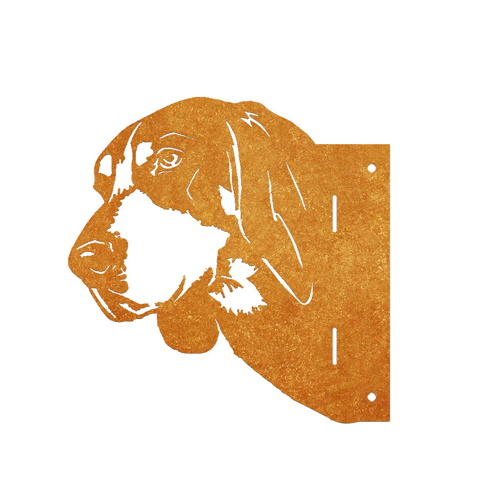 Chien Curieux Plaque Métallique – Décoration de Jardin Extérieur Animale - Image 6