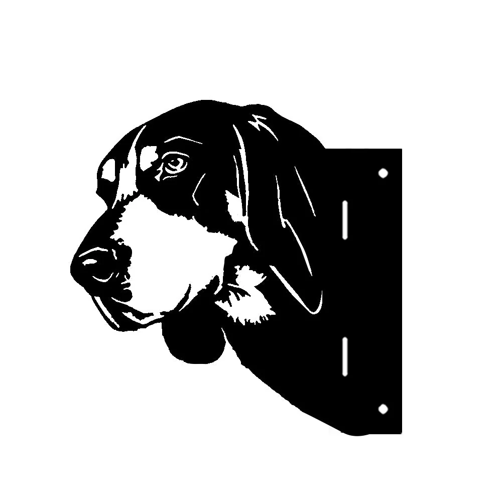 Chien Curieux Plaque Métallique – Décoration de Jardin Extérieur Animale - Image 7