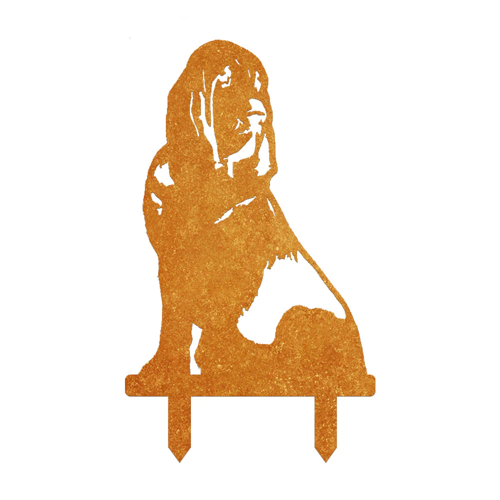 Chien de Saint-Hubert Silhouette en Métal - Image 10