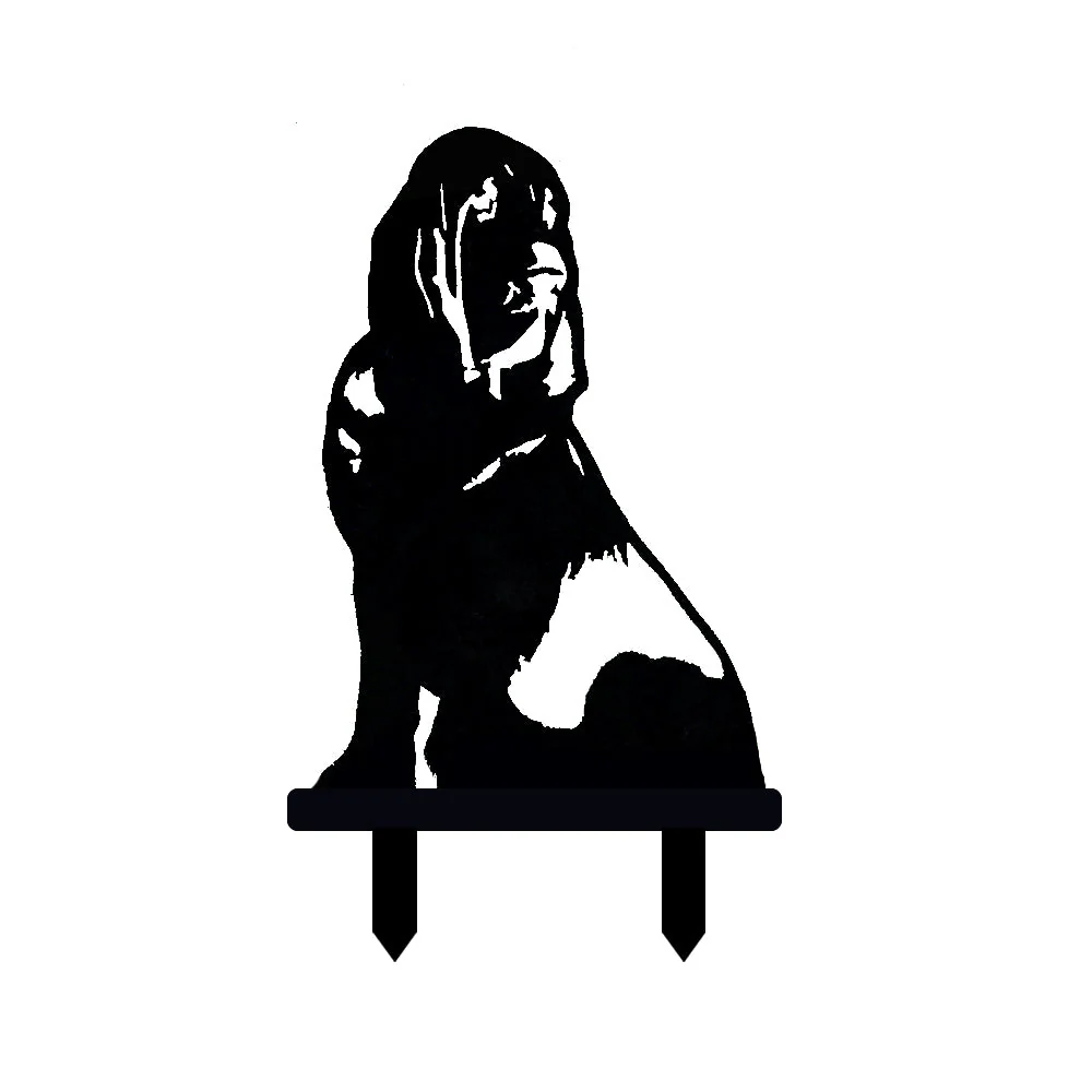 Chien de Saint-Hubert Silhouette en Métal - Image 11