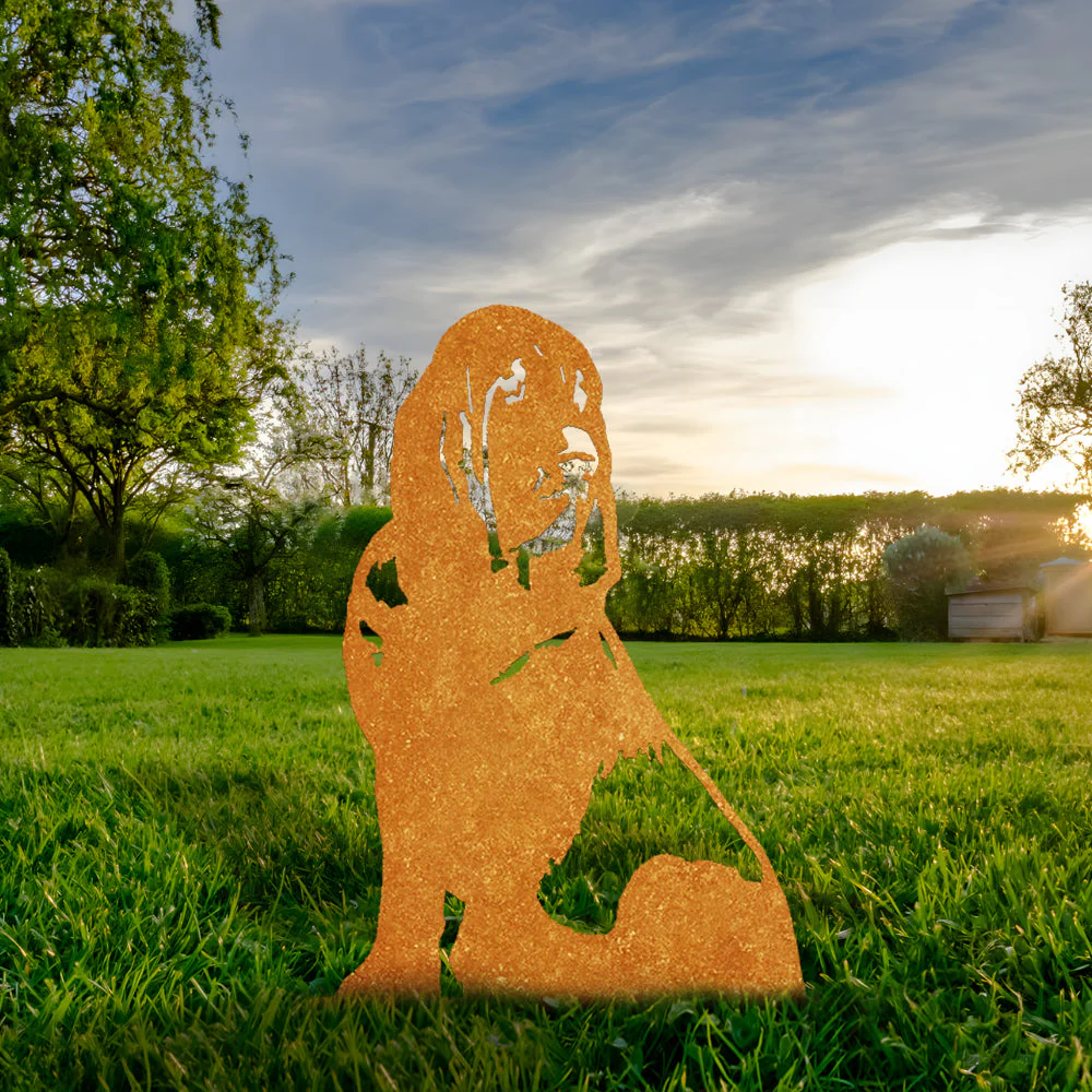 Chien de Saint-Hubert Silhouette en Métal - Image 2