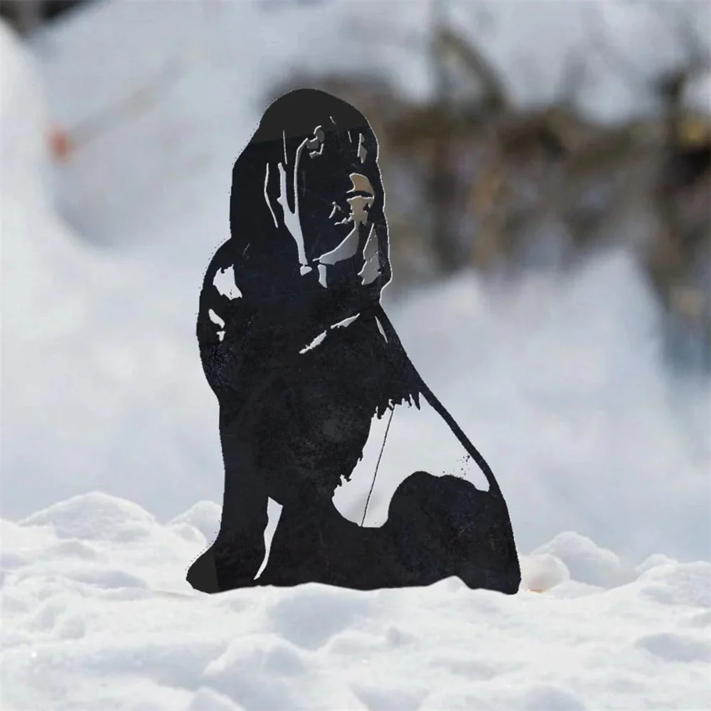 Chien de Saint-Hubert Silhouette en Métal - Image 4