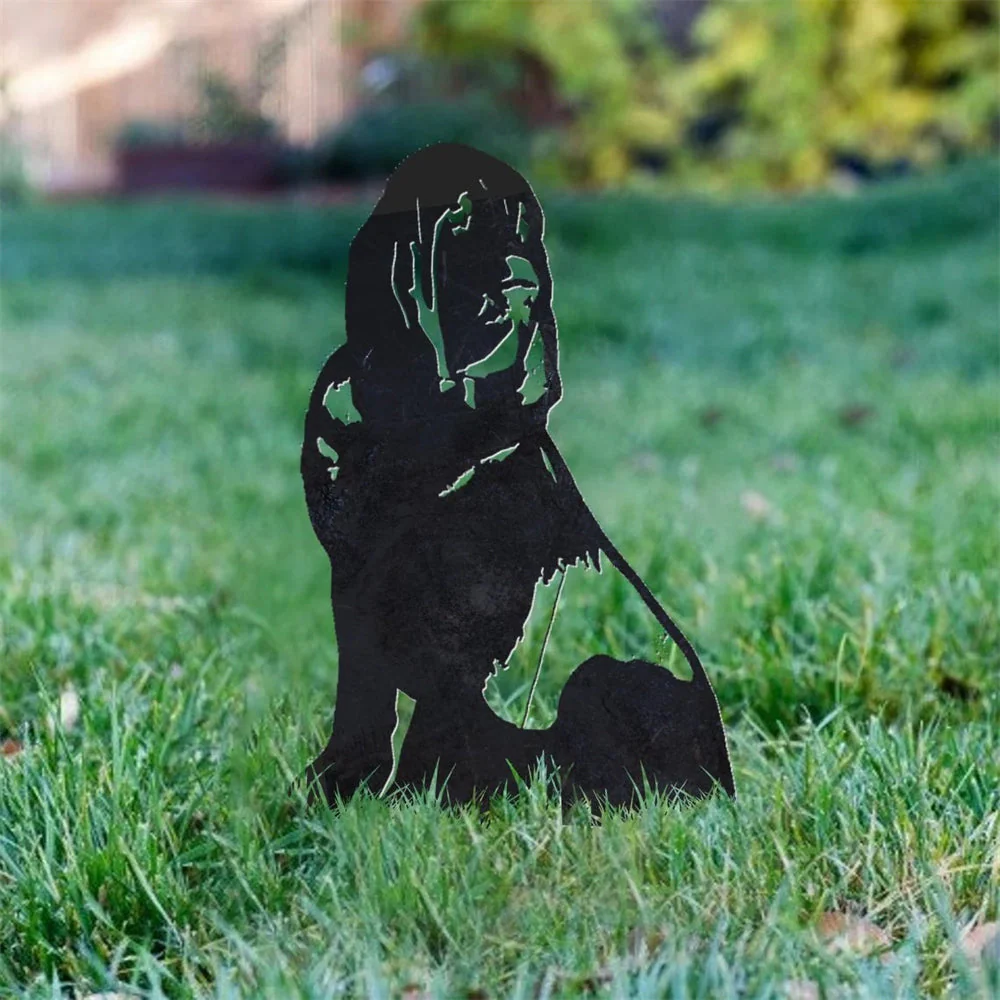 Chien de Saint-Hubert Silhouette en Métal - Image 8