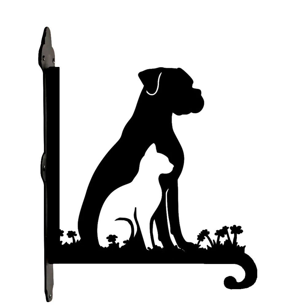 Chien et Chat Support de Plantes à Suspendre Métallique - Image 8
