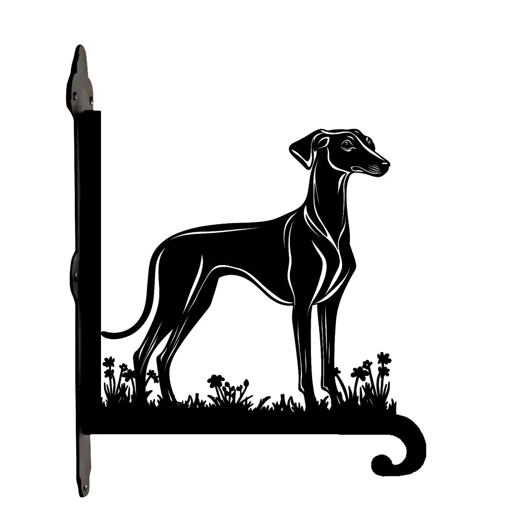 Chien Lévrier Support de Plantes à Suspendre Métallique - Image 9