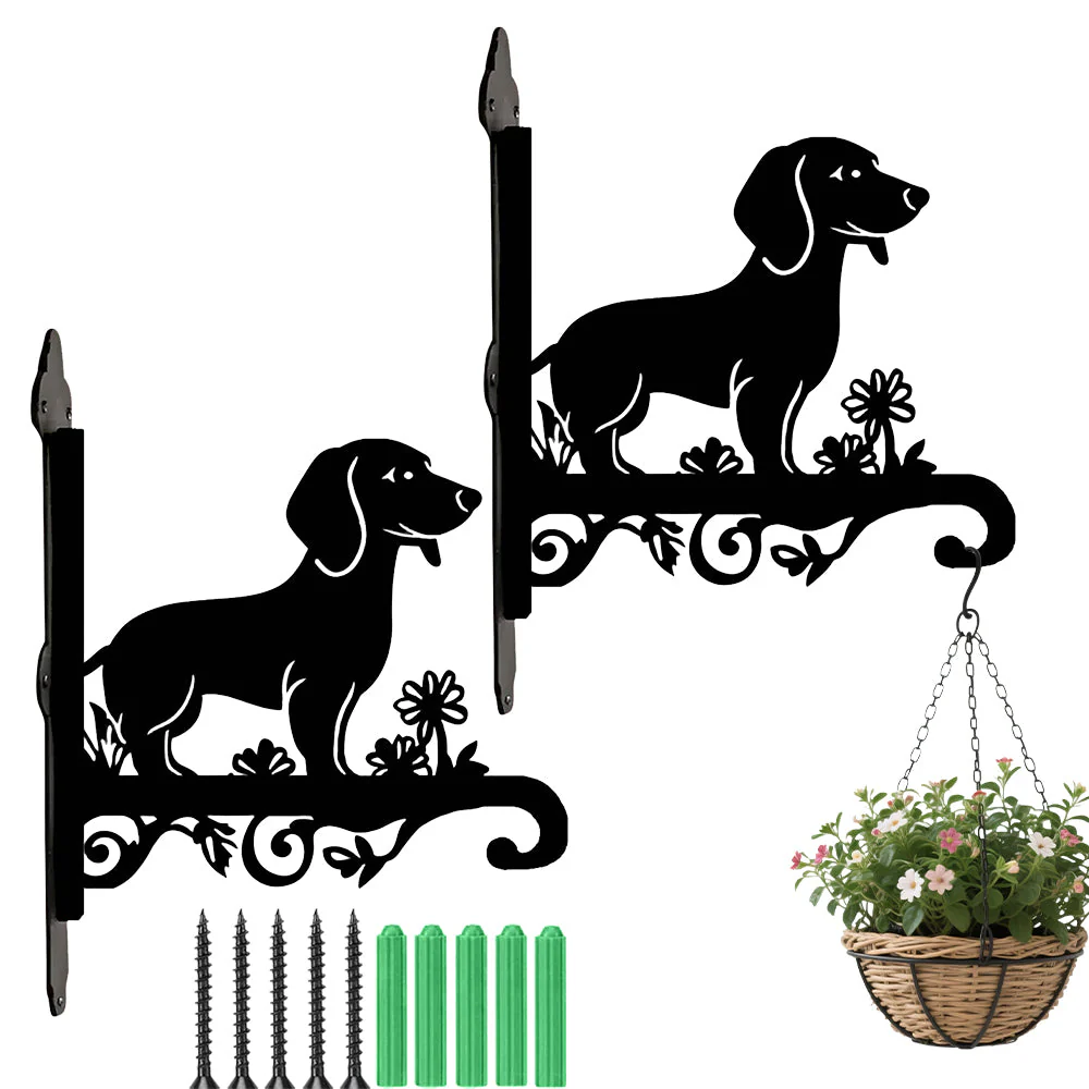 Chien Teckel Support de Plantes à Suspendre Métallique - Image 8