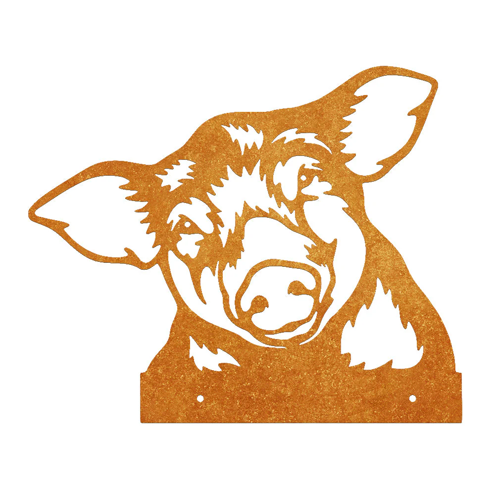 Cochon Curieux Plaque Métallique – Décoration de Jardin Extérieur Animale - Image 7
