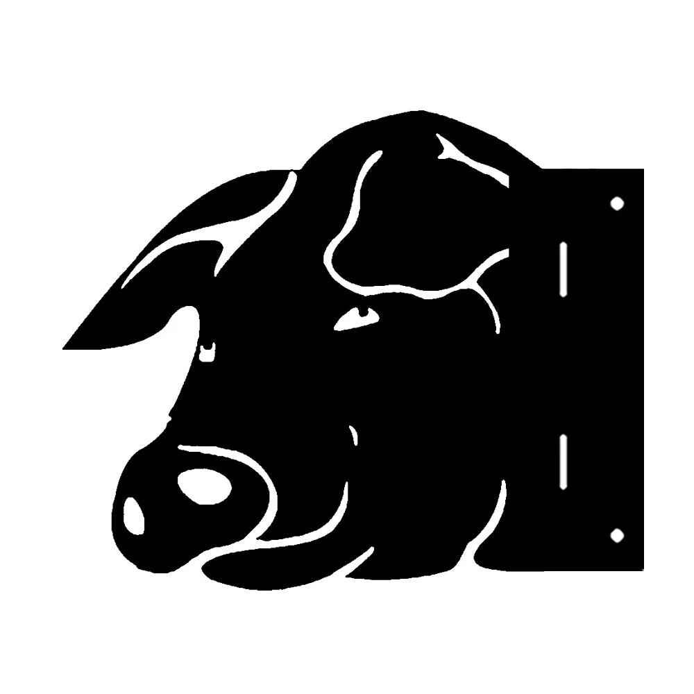 Cochon en Métal Curieux Plaque Métallique – Décoration de Jardin Extérieur Animale - Image 5