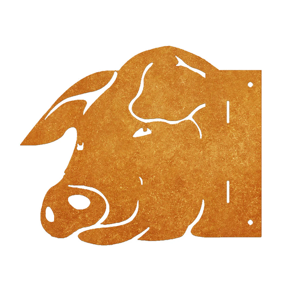 Cochon en Métal Curieux Plaque Métallique – Décoration de Jardin Extérieur Animale - Image 6