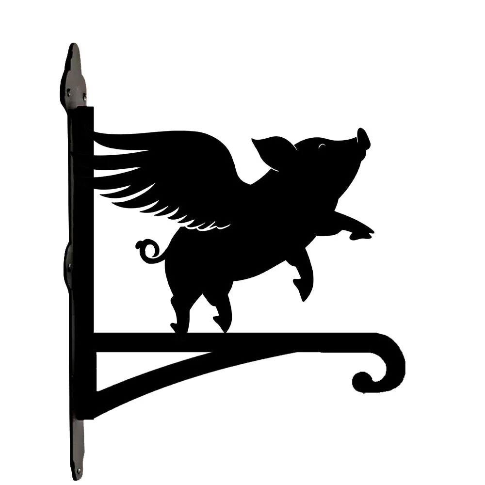 Cochon Volant Support de Plantes à Suspendre Métallique - Image 8
