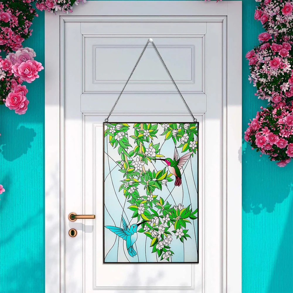 Colibri Attrape-Soleil Décoratif en Vitrail à Suspendre - Image 2