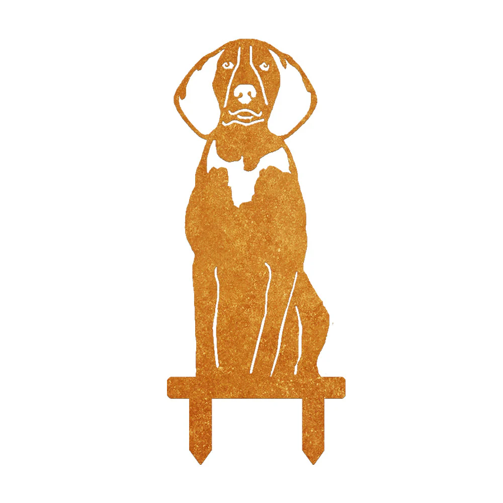 Coonhound Américain Anglais Silhouette de Chien en Métal Noir - Image 7