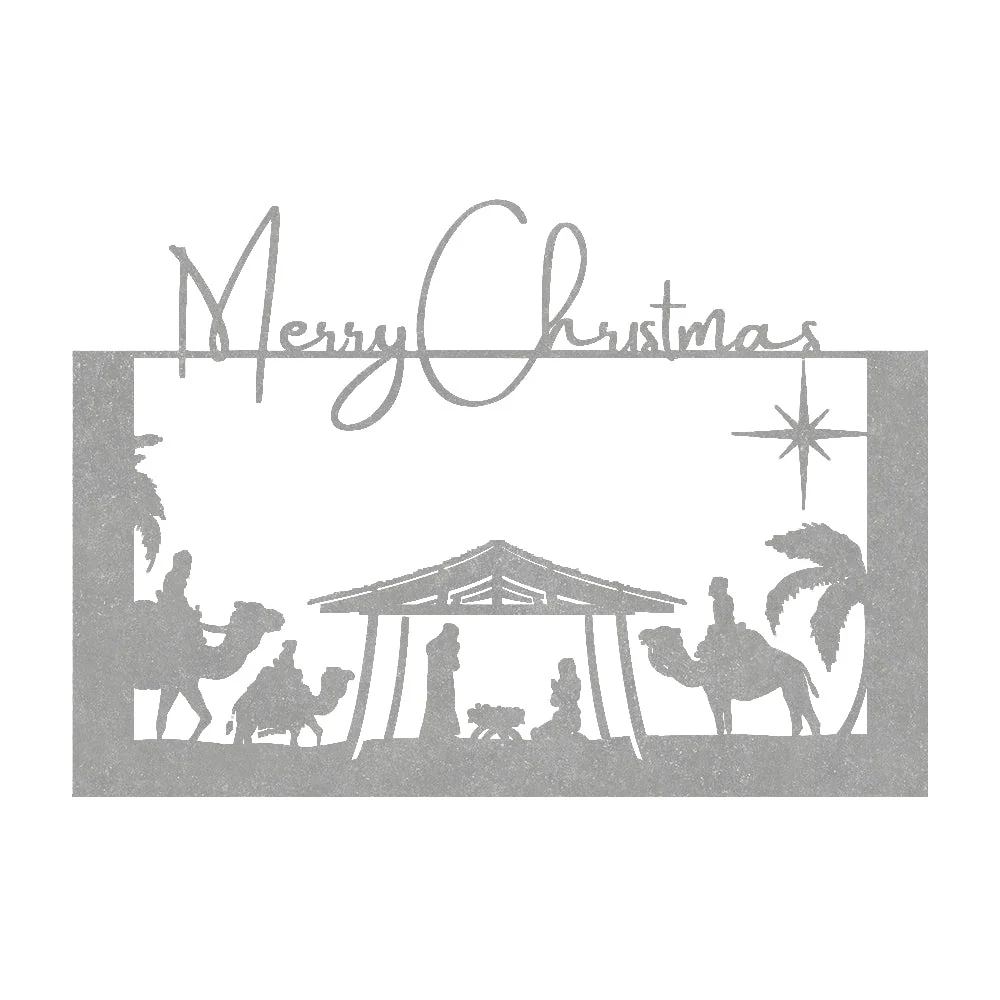 Crèche de Noël Plaque en Métal - Image 10