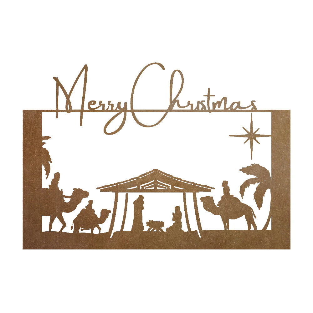 Crèche de Noël Plaque en Métal - Image 11
