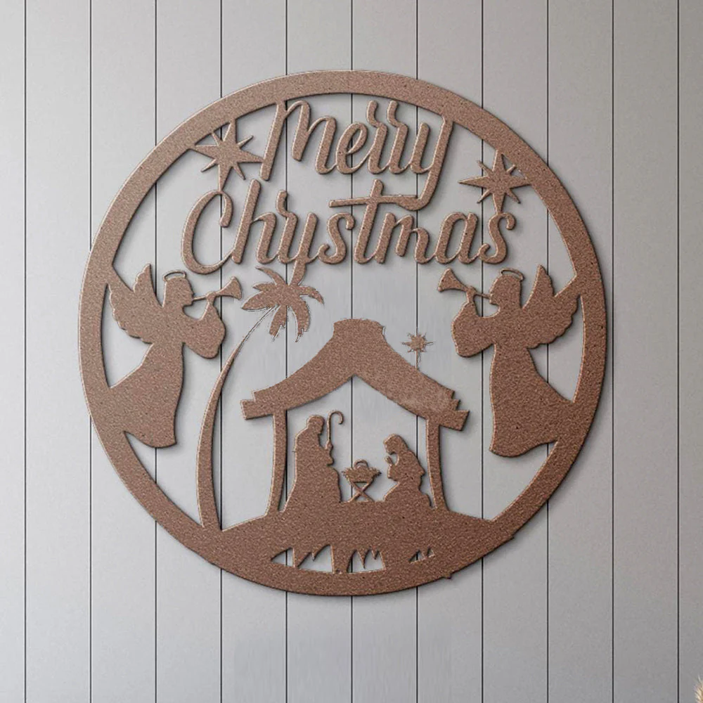 CrÚche de Noël Plaque en Métal - Image 2