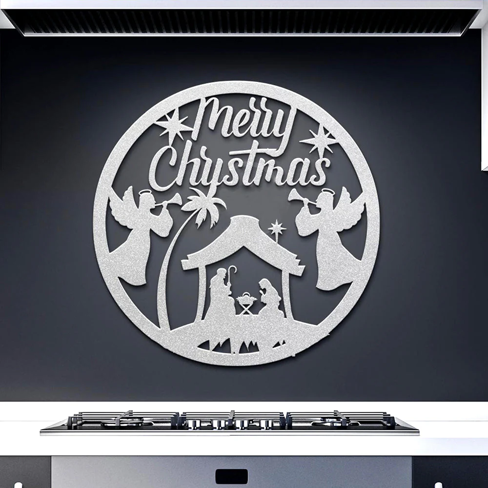 CrÚche de Noël Plaque en Métal - Image 3