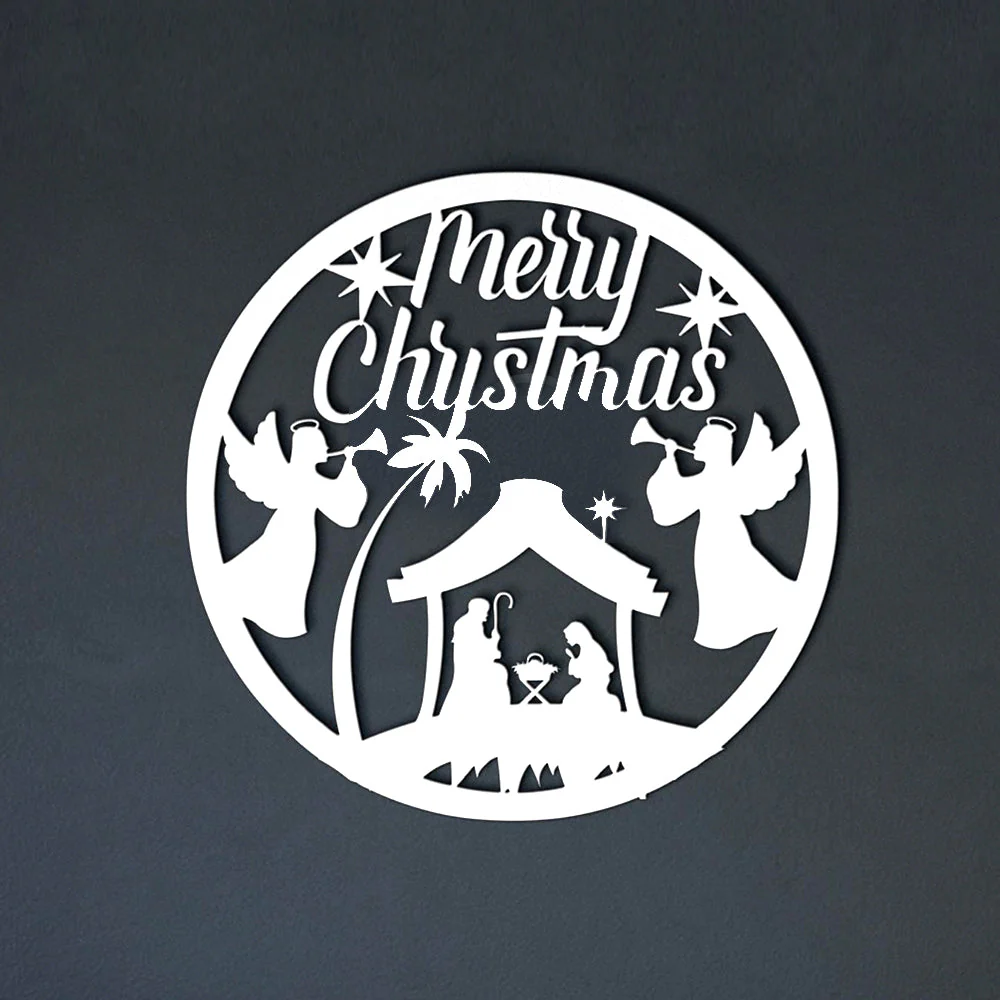 CrÚche de Noël Plaque en Métal - Image 4