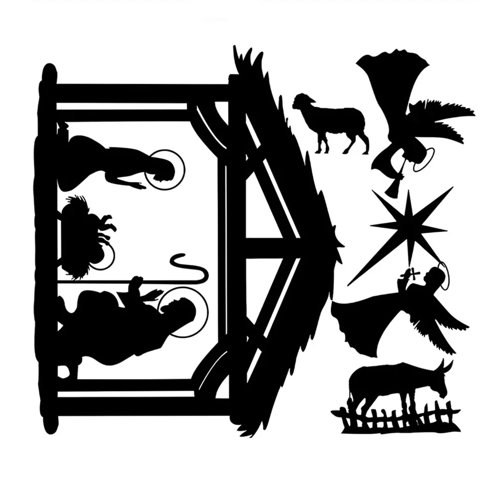 Crèche de Noël Plaque en Métal - Image 6