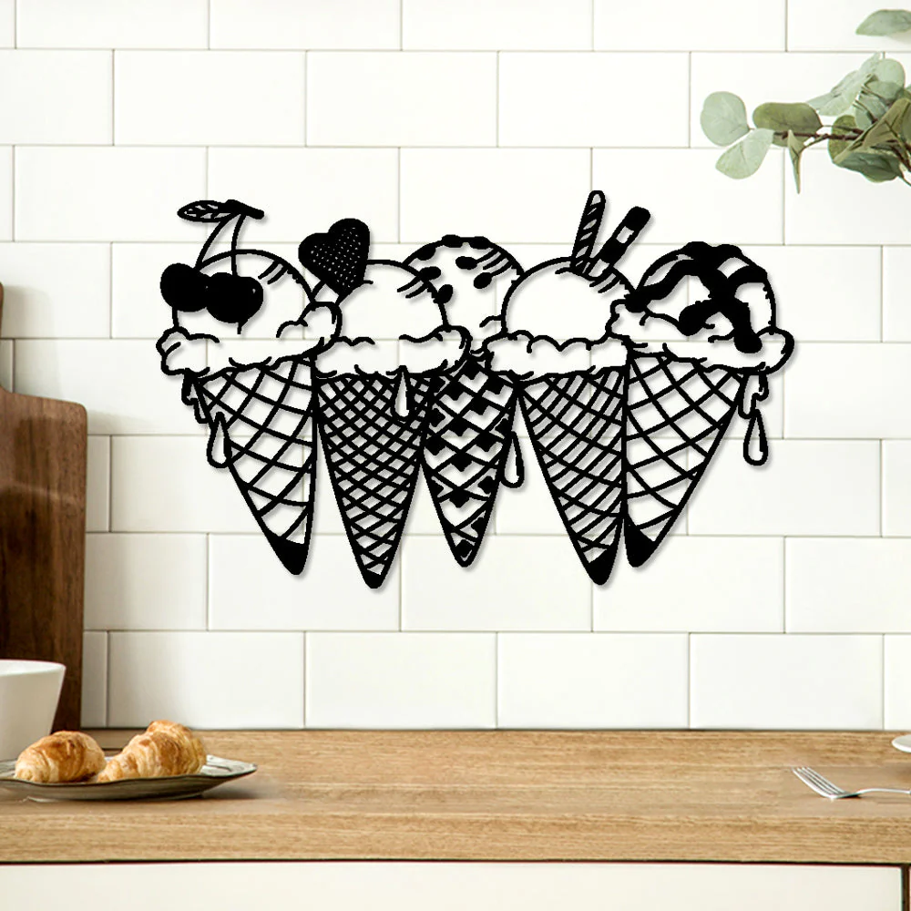 Cuisine Pendaison de Crémaillère Plaque en Métal Décoratif Mural