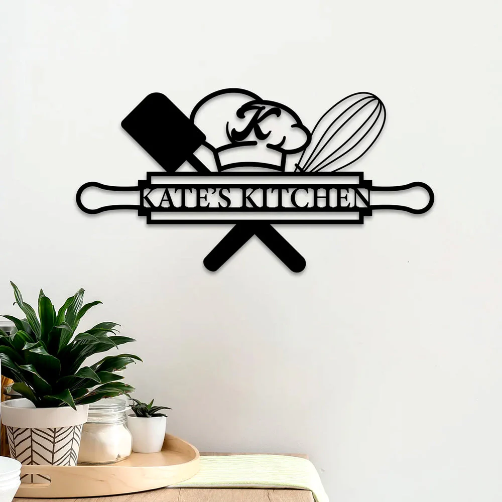 Cuisine Pendaison de CrémaillÚre Plaque Personnalisée en Métal Décoratif Mural