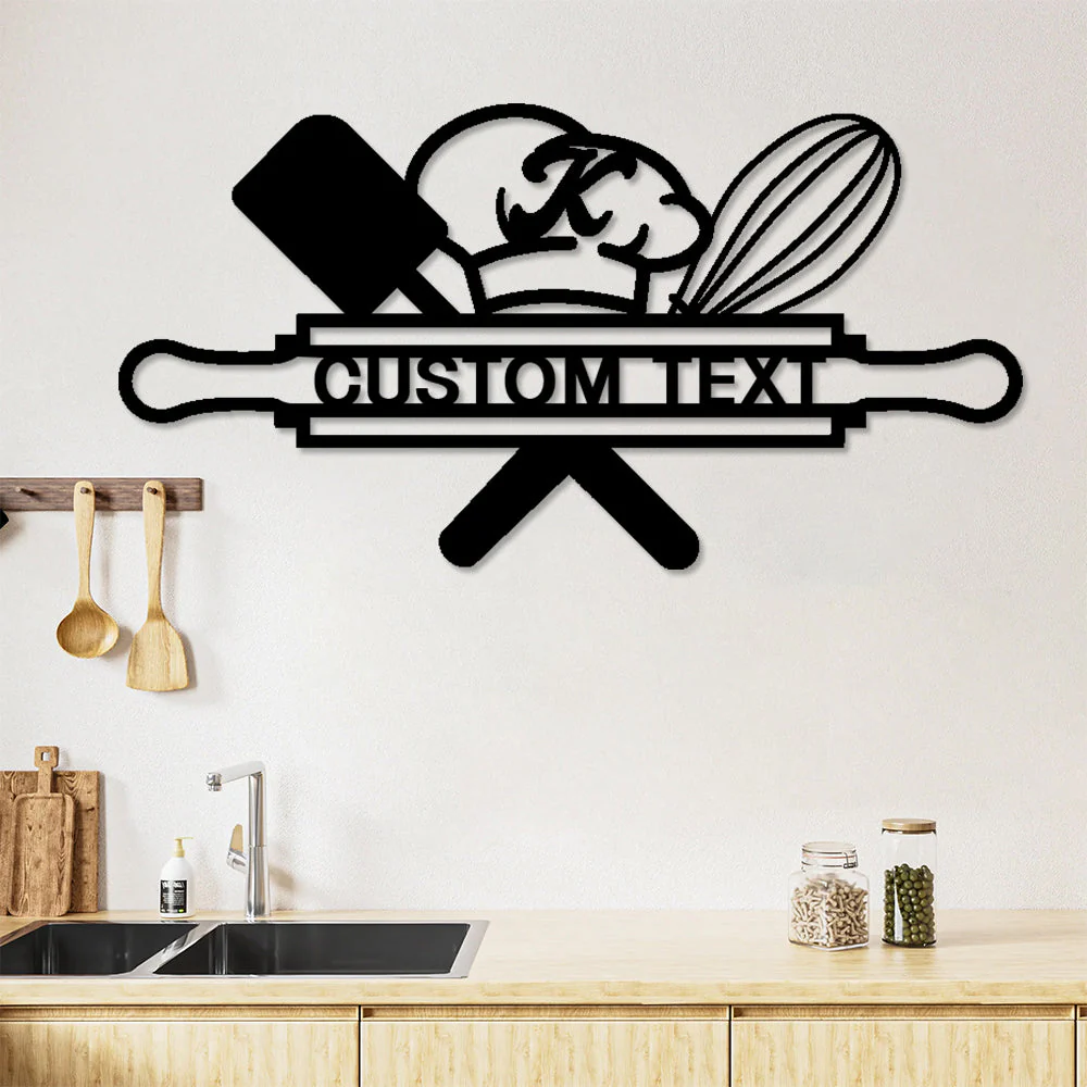 Cuisine Pendaison de CrémaillÚre Plaque Personnalisée en Métal Décoratif Mural - Image 2