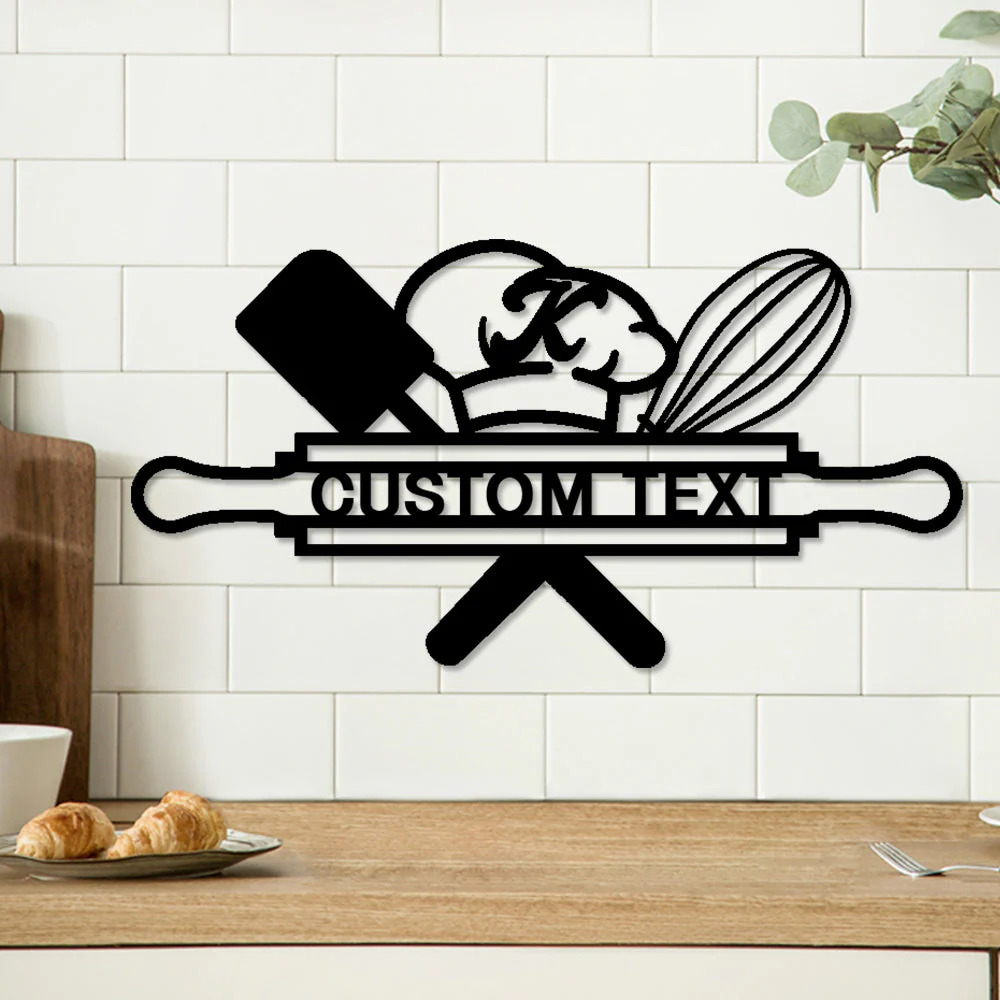 Cuisine Pendaison de CrémaillÚre Plaque Personnalisée en Métal Décoratif Mural - Image 4