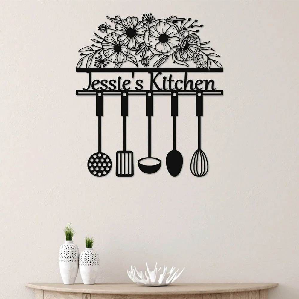 Cuisine Pendaison de CrémaillÚre Plaque Personnalisée en Métal Décoratif Mural - Image 3