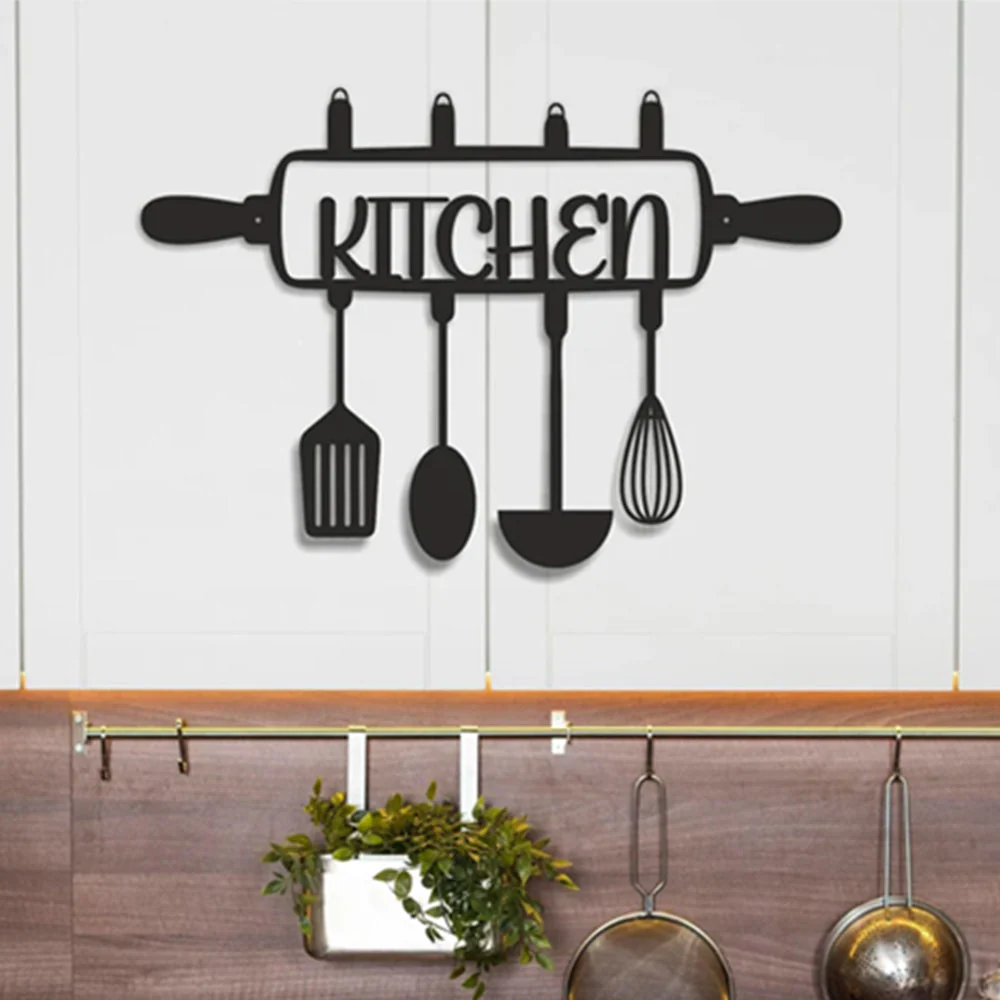 Cuisine Pendaison de CrémaillÚre Plaque Personnalisée en Métal Décoratif Mural - Image 6