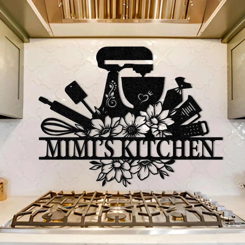 Cuisine Plaque Personnalisée en Métal Décoratif Mural - Image 3