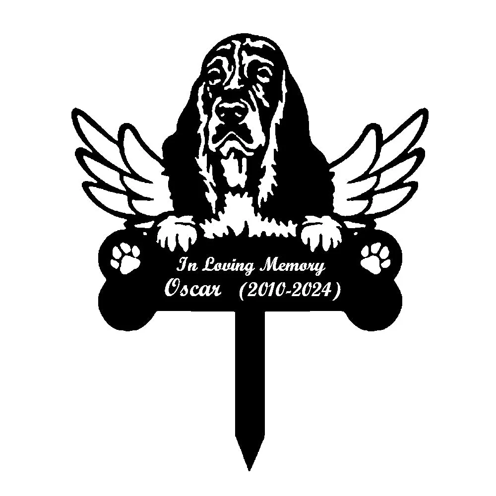 English Springer Spaniel Tuteur Commémoratif Personnalisé avec Ailes - Image 15