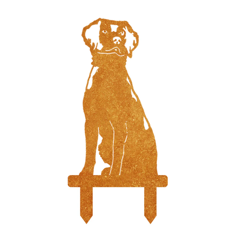 Épagneul Breton Silhouette de Chien en Métal Noir - Image 7