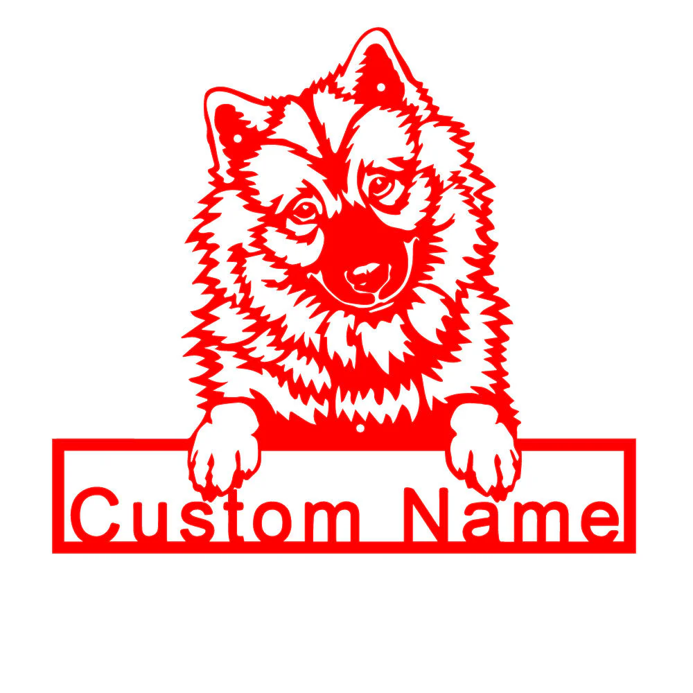 Eurasier Art en Métal Plaque de Nom en Métal Personnalisée - Image 6