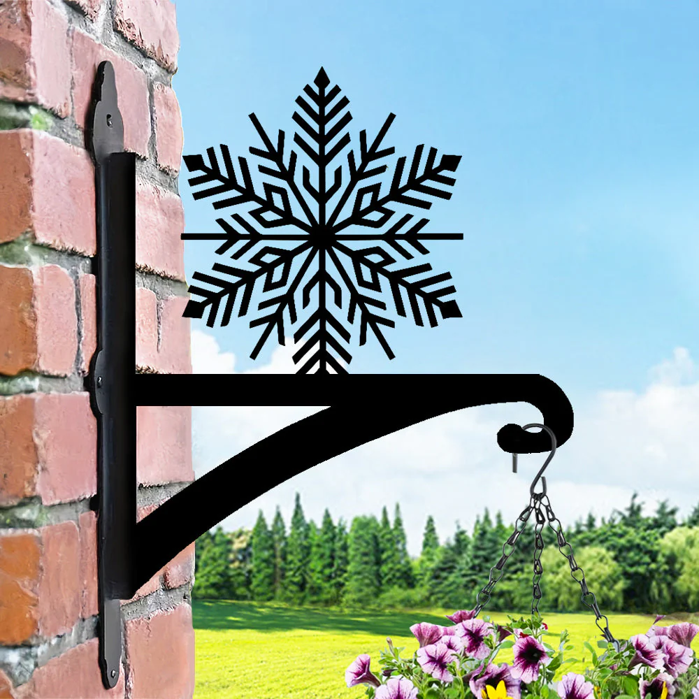Flocon de Neige de Noël Support de Plantes à Suspendre Métallique - Image 5