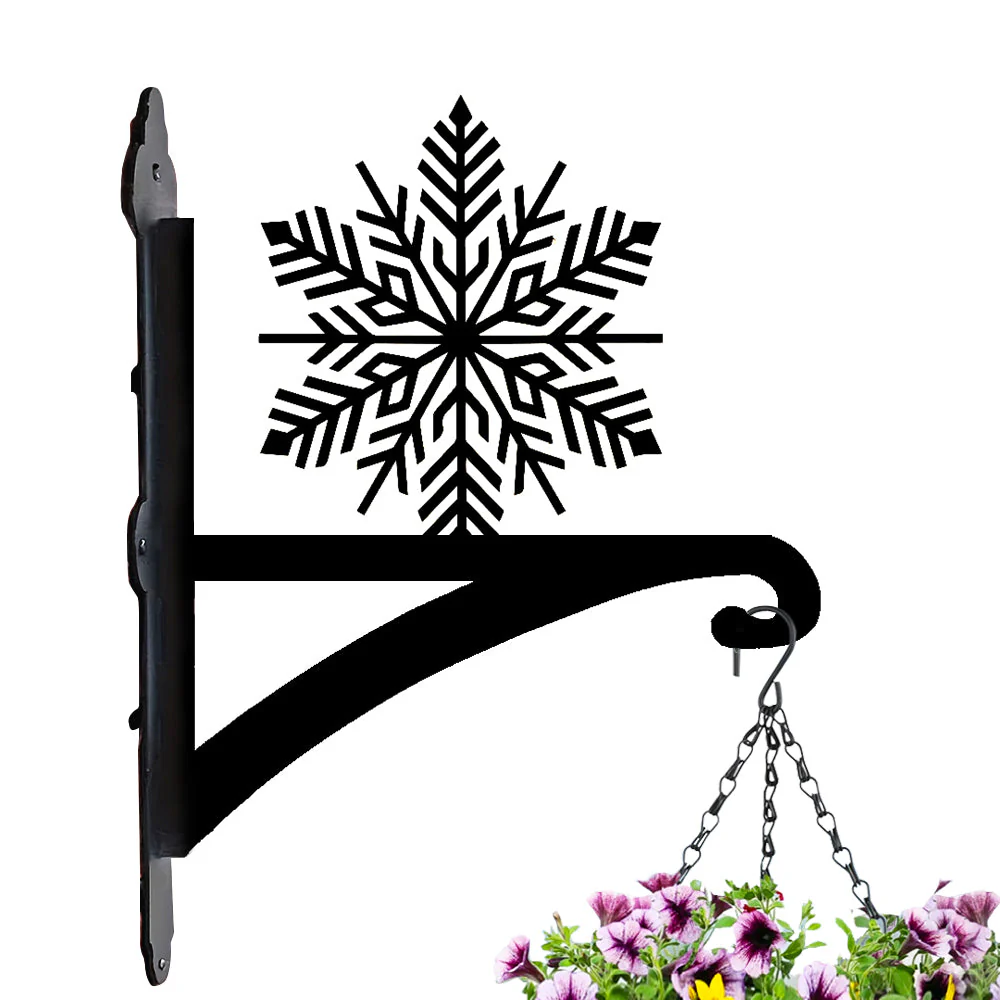Flocon de Neige de Noël Support de Plantes à Suspendre Métallique - Image 9