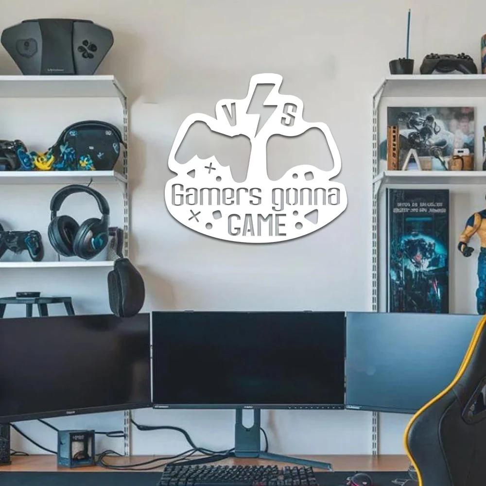 Gamer Plaque en Métal Décoratif Mural - Image 5