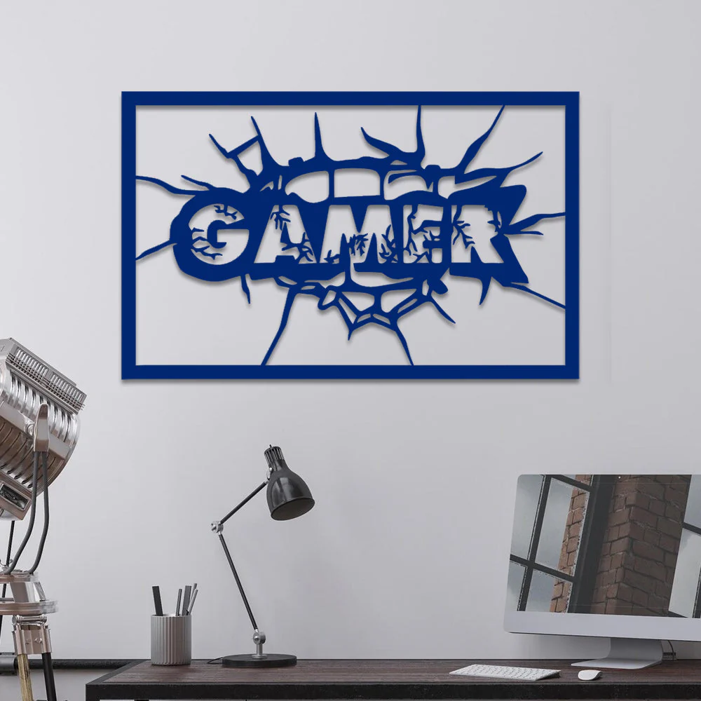 Gamer Plaque en Métal Décoratif Mural - Image 7