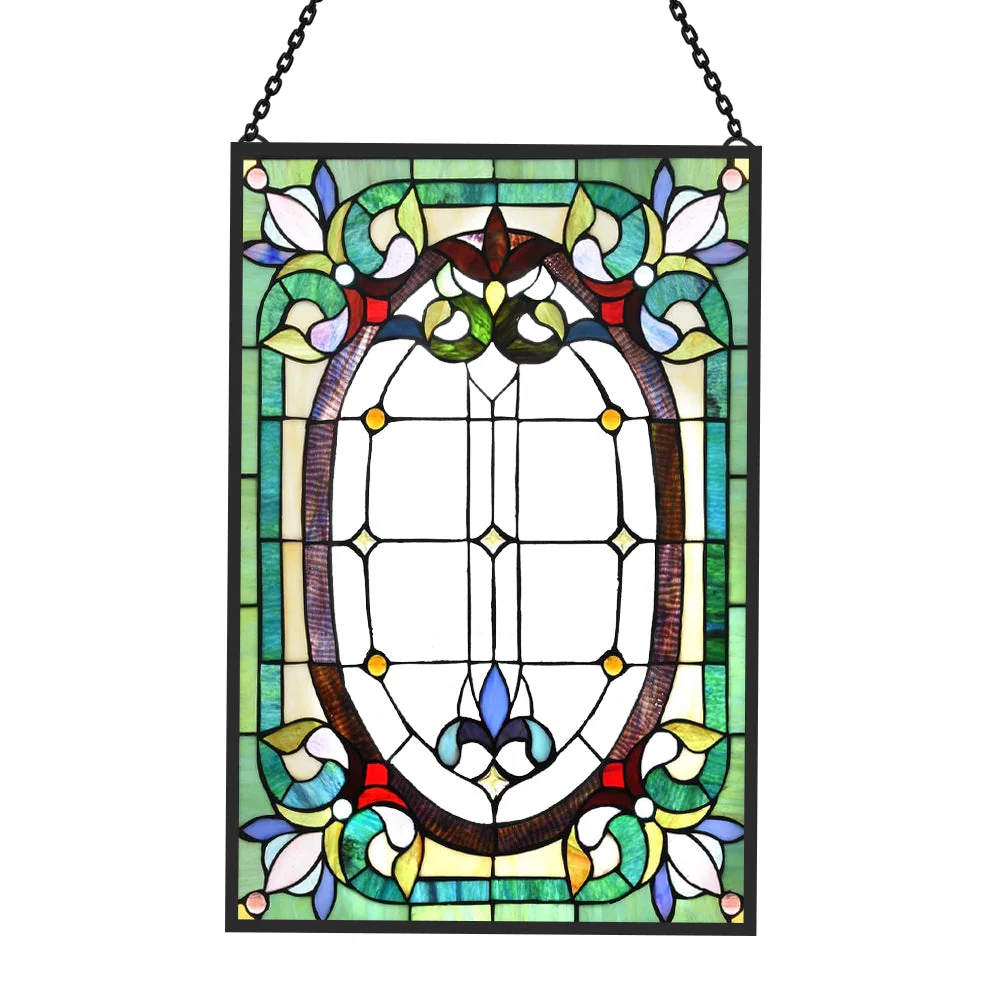 Géométrie Attrape-Soleil Décoratif en Vitrail à Suspendre - Image 3