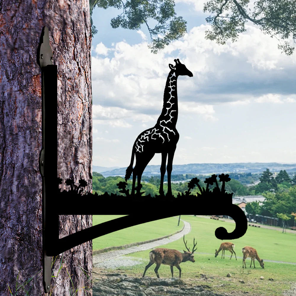 Girafe Support de Plantes à Suspendre Métallique