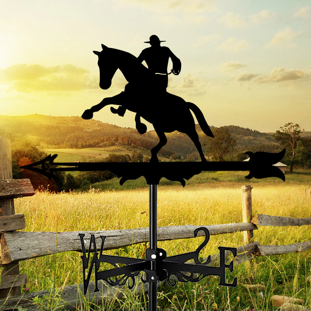 Girouette en Acier Inoxydable 1 Cowboy Western - Image 10