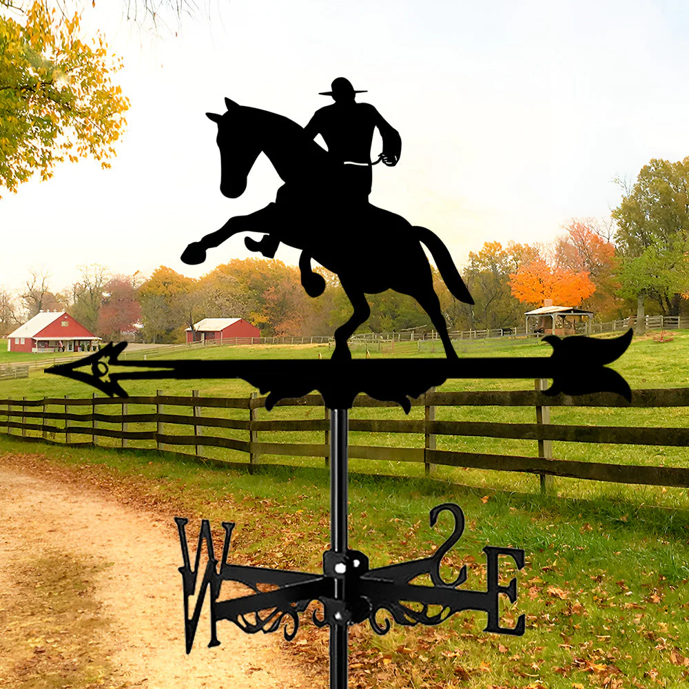 Girouette en Acier Inoxydable 1 Cowboy Western - Image 6