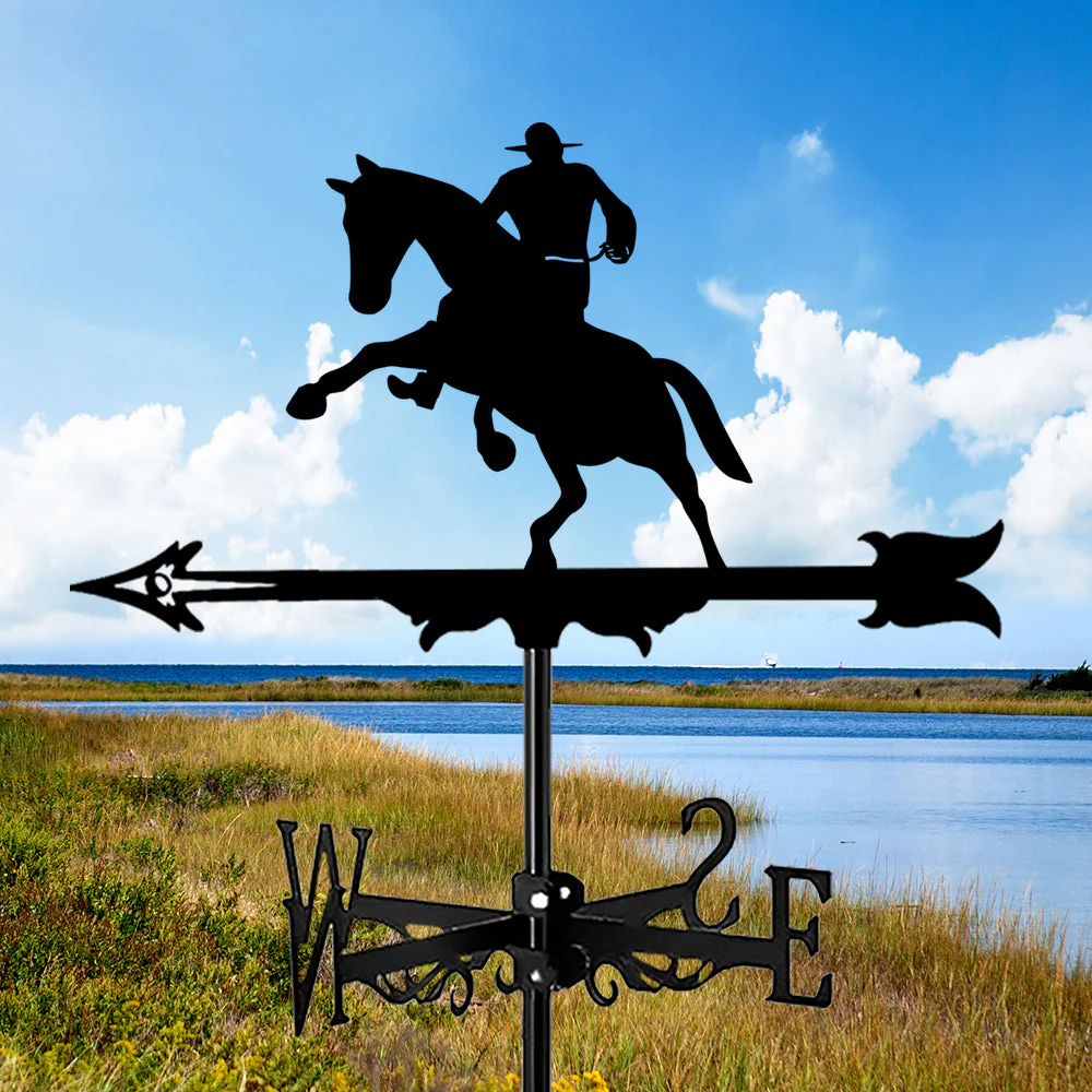 Girouette en Acier Inoxydable 1 Cowboy Western - Image 7