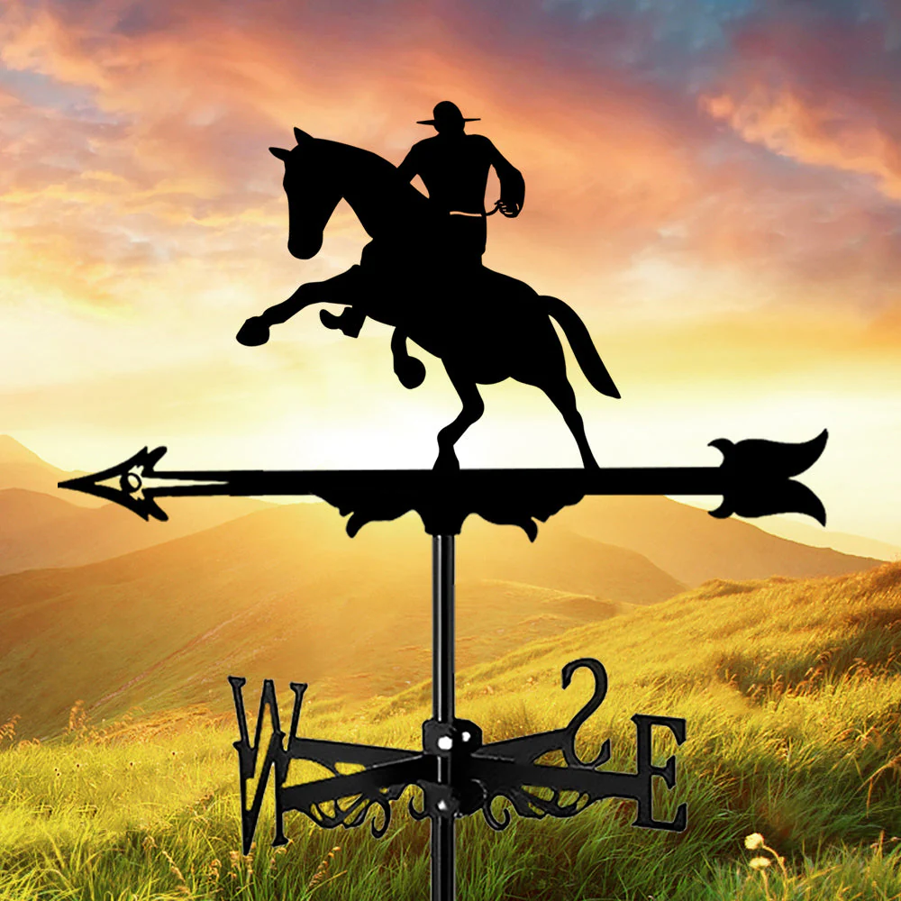 Girouette en Acier Inoxydable 1 Cowboy Western - Image 8