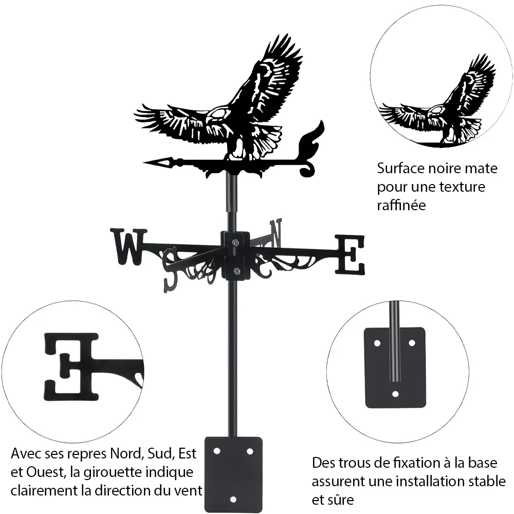 Girouette en Acier Inoxydable Aigle - Image 9