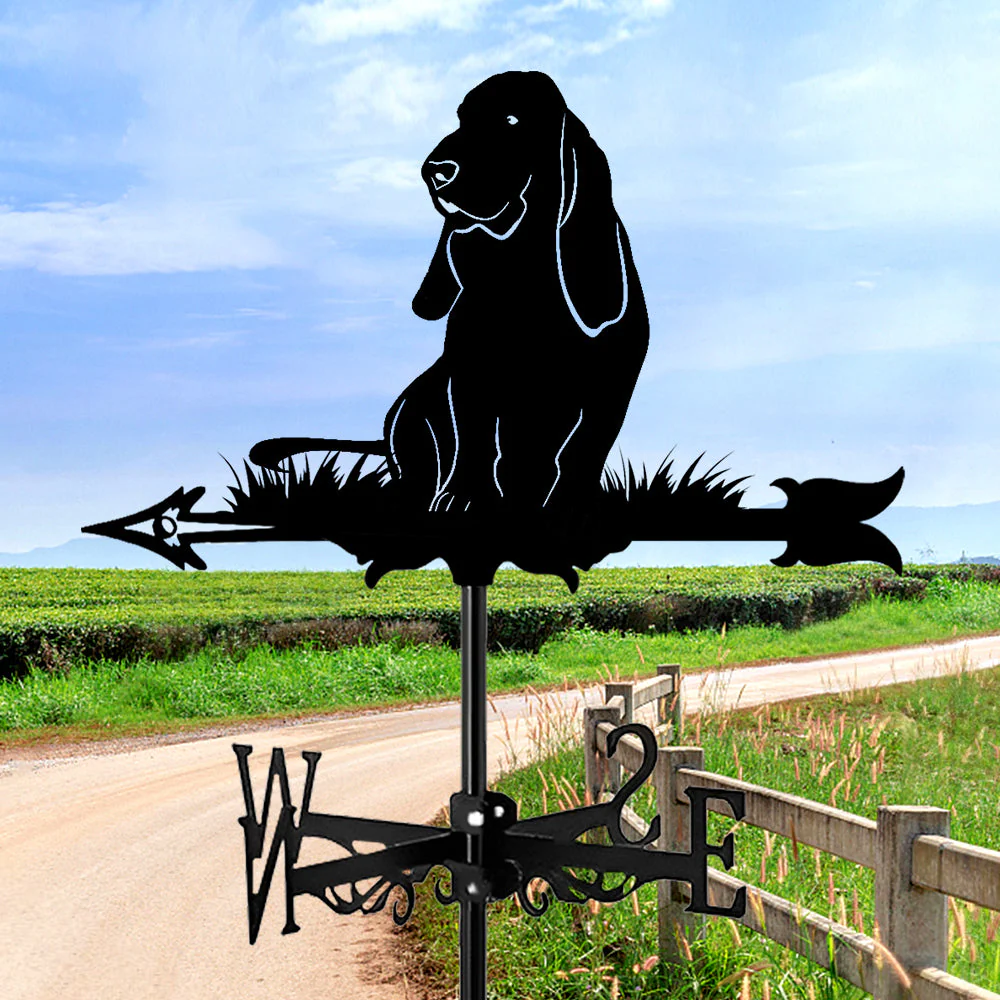Girouette en Acier Inoxydable Basset Hound - Image 4