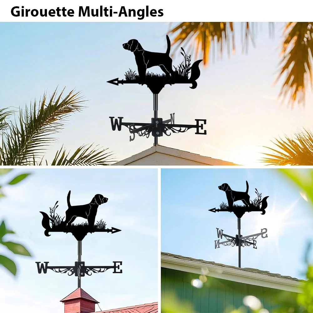 Girouette en Acier Inoxydable Beagle - Image 3