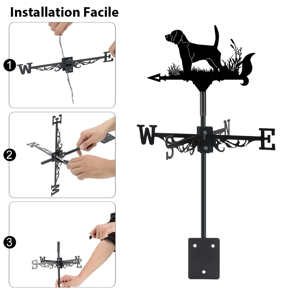 Girouette en Acier Inoxydable Beagle - Image 6