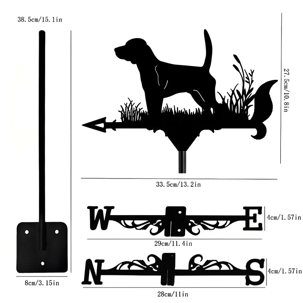 Girouette en Acier Inoxydable Beagle - Image 8