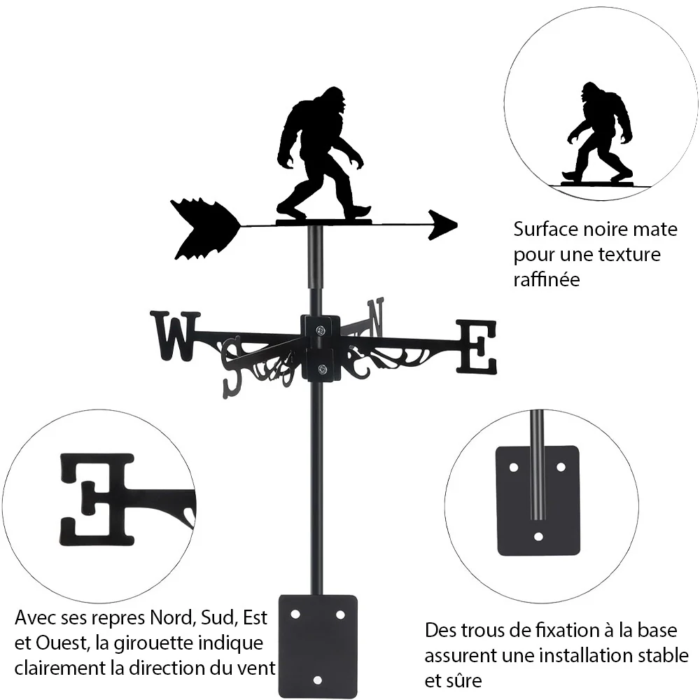 Girouette en Acier Inoxydable Bigfoot - Image 8